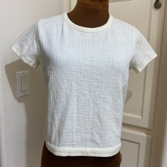 Madewell Tops - Madewell Beige Knot-Back Tee Size XS